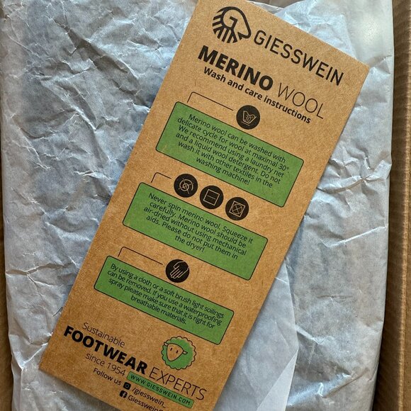 Giesswein Women's Veitsch Wool Slippers anthracite-029 Size 8 New in Box - Picture 8 of 8